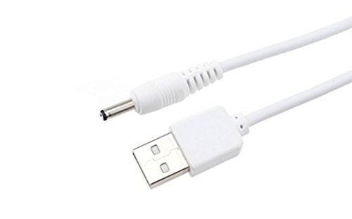 TenCloud USB Charger Cable Compatible with Foreo Device (White+White)