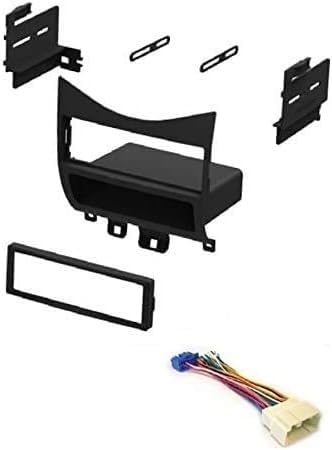 ASC Audio Car Stereo Install Kit for Single Din Radio, Black, 2003-2007 Honda Accord