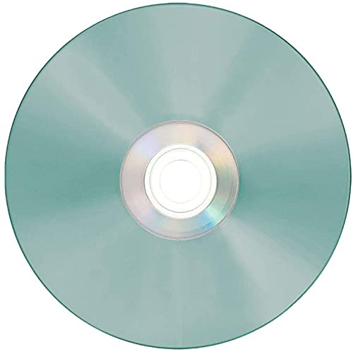 PlexDisc TY Series Blue CD-R 52X 700MB White Inkjet Hub Printable Recordable Media - 50pk Cake Box 66N-214-Y-BX, 50 Discs