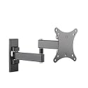 SIIG TV Monitor Wall Mount for Most 13" to 27" LCD Plasma Flat Screen Monitors up to 33lbs - VESA 75x75mm/ 100x100mm - Full Motion Articulating