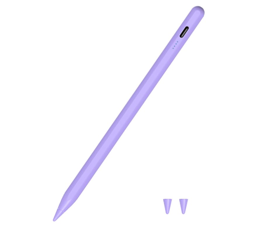 Stylus Pen for Samsung Galaxy Tab A11+/A11/A9/A8/A7 Tablet Pens for iOS/Android/Windows Stylists Pen with Dual Touch Screen Stylus Pencil (Purple)