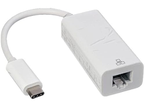 Nippon Labs USB 3.1 Type C Male to Gigabit Ethernet Female Adapter, White 30UC-CGB