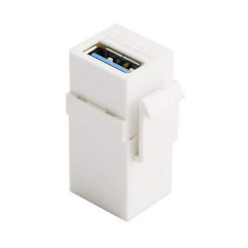chenyang USB 3.0 A Female to A Female Extension Keystone Jack Coupler Adapter for Wall Plate Panel USB Cable