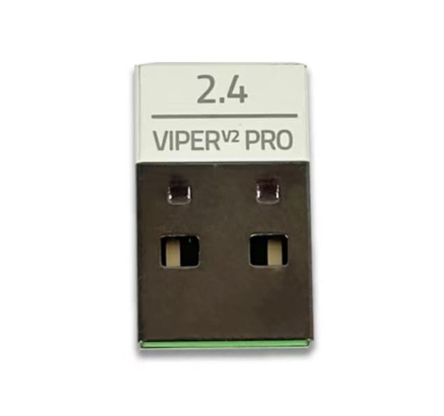 Fits for USB Replacement USB Dongle Receiver Adapter for Razer Viper V2 Pro Wireless Gaming Mouse (White)