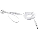 Mono Headset Compatible with LG V40 ThinQ Phone, Wired Earphone Single Earbud 3.5mm Headphone Flat White for V40 ThinQ Model