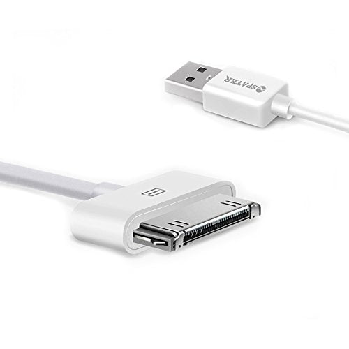 Spater iPhone 4s Cable, 30-Pin USB Sync and Charging Data Cable for iPhone 4/4S/3G/3GS, iPad 1/2/3, and iPod (5'/1.5 Meter) - Pack of 2