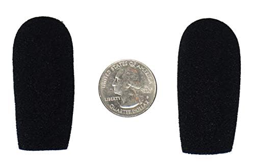 Compete Audio CA945 foam microphone windscreens (microphone covers) (2-pack) for use mini-shotgun mics, larger headsets and desktop microphones