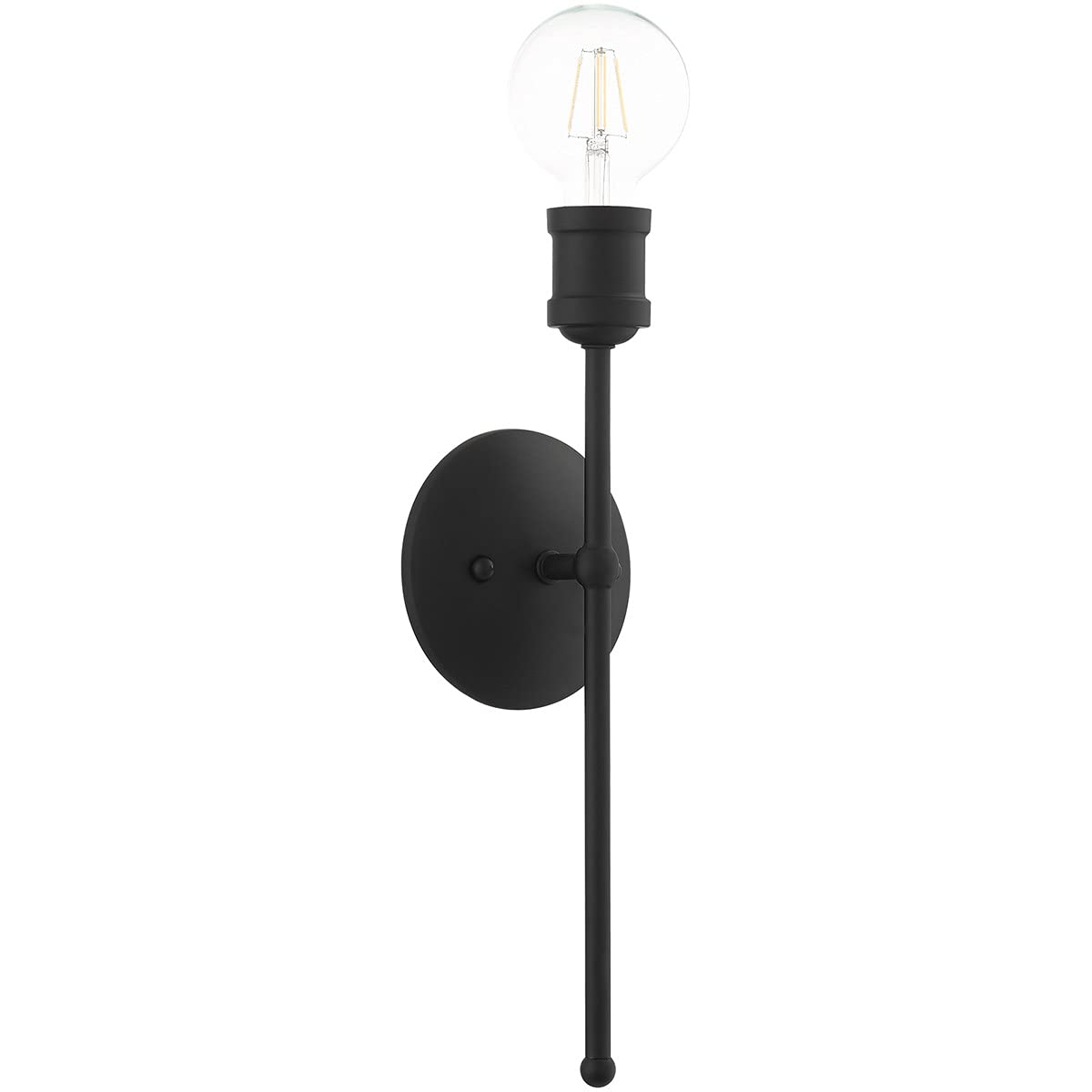 Livex Lighting 16711-04 1 Light Black Wall Sconce