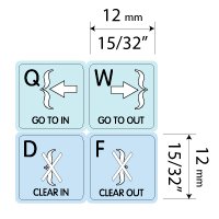 Adobe Premiere Galaxy Series Keyboard Labels 12X12 Size