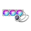 ASUS ROG RYUO III 360 ARGB White Edition All-in-one AIO Liquid CPU Cooler 360mm Radiator, Asetek 8th gen Pump Solution, Anime Matrix™ LED Display