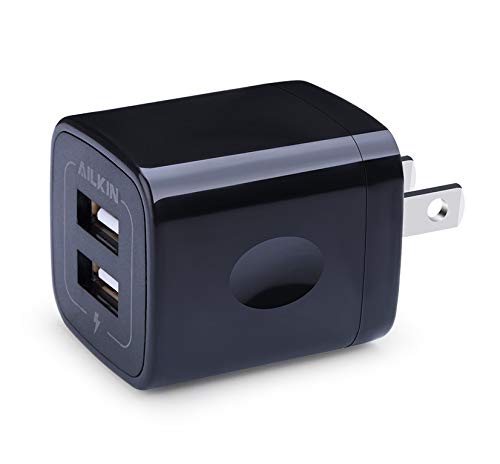 AILKIN USB MultiPort Charging Block, Wall Plug Station, Travel Charger Cube