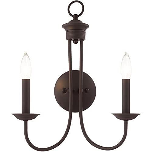 Livex Lighting 42682-07 2 Light Bronze Wall Sconce