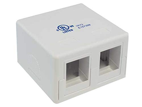 Cable Leader RJ45 Surface Mount Box (2-port)