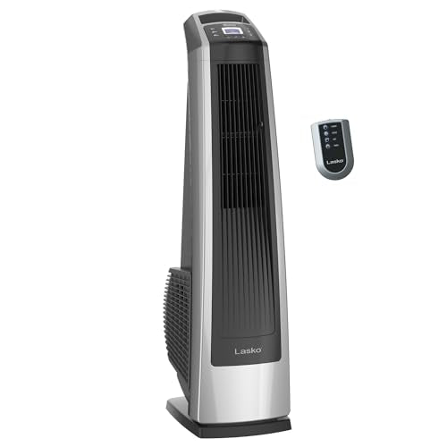 Lasko High Velocity Oscillating Tower Fan - 35" - U35115 - Silver/Black