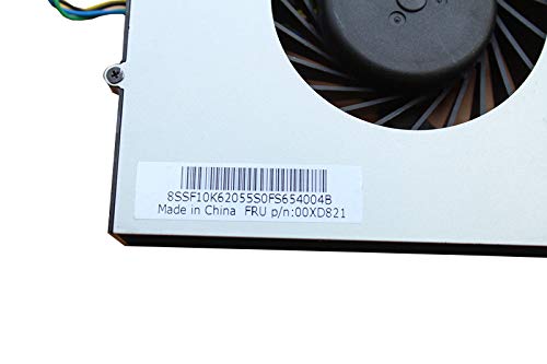 Z-one Fan Replacement for Lenovo All in One 510-22ASR 510-23ASR 520-22IKU 520-22IKL 00XD821 CPU Cooling Fan EF90150SX-C030-S9A 4-Wire 4-pins