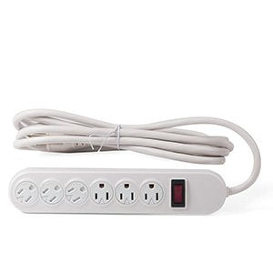 12Ft 6-Outlet Perpendicular Power Strip