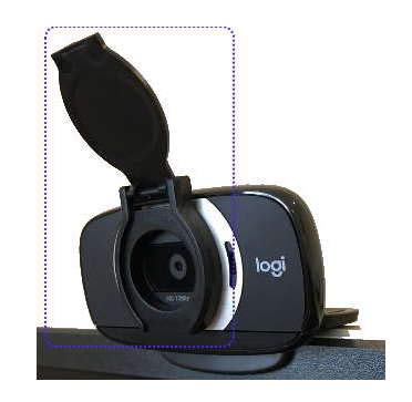 Protective Lens Privacy Cover Shutter for Webcam with Protruding Lens or Flat Area Surrounding Lens Compatible with Logitech C615 C270 for Foscam