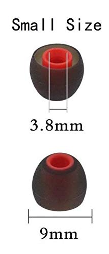 Small Replacement Silicone Eartips Eargels Earbuds Ear Tips Compatible with Senso, Zeus, Otium, Hussar, Sony MDR, Tozo, Mpow Headphones & Earphones