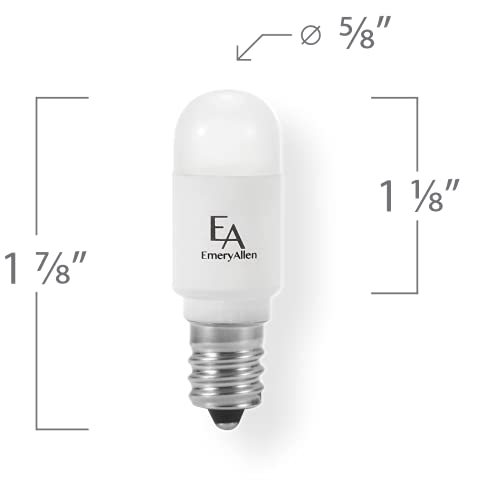 EmeryAllen E12 COB LED Bulb 2.5W (35W Eq), 2700K, Dimmable, 120V
