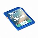 PNY Optima 2GB SD Class 4 Flash Memory Card P-SD2GB-EF