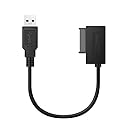 BUBUCAM USB 3.0 to SATA 7+6 13pin Slimline Sata Adapter Cable 5Gbps Compatible for Laptop CD DVD ROM Optical Drive