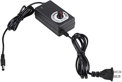AC to DC Converter 110V-240V AC to DC 3-12V 2A Power Adapter Adjustable Motor Speed Controller