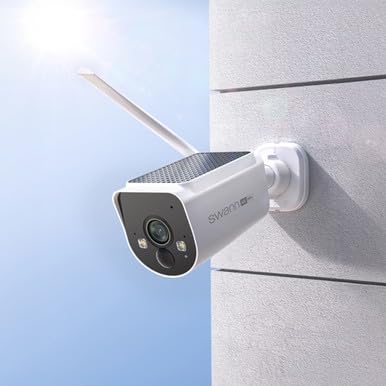 Swann MaxRanger4K Wireless Solar Security Add-On Camera, 4K UHD, 2000ft Long Range Wi-Fi HaLow, Color Night Vision,True Detect Alerts,2-Way