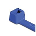 Hellermann Tyton 111-00659 High Temp Cable Tie, 4" Long, 18lb Tensile Strength, ETFE, Blue (Pack of 100)