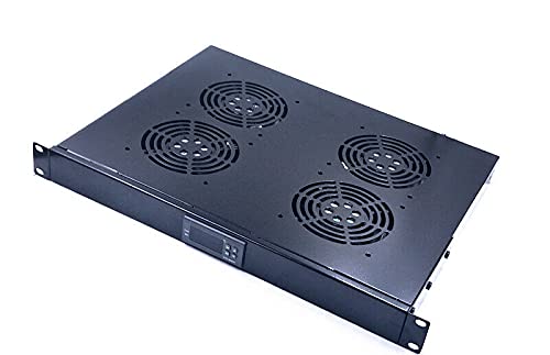 RAISING ELECTRONICS Rack Mount Digital Server Fan Cooling System with 4 Fans 1U
