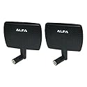 2 Pack of Alfa 2.4HGz 7dBi Booster SMA Panel High-Gain Screw-On Swivel Antenna - See Description for Compatibility
