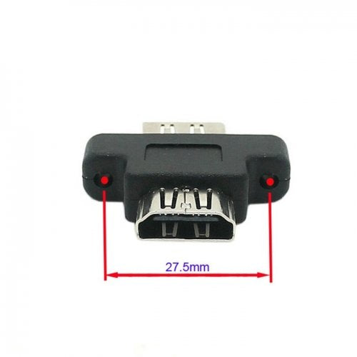 cablecc HDMI Female to HDMI 1.4 Female Extension Extender Coupler Adapter with Panel Mount Holes