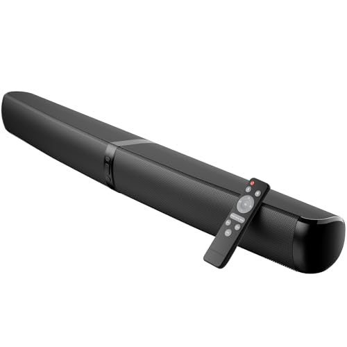 MZEIBO Sound Bar, 90W Soundbar for Smart TV, Bluetooth/ARC/Optical/AUX Connect, Detachable Design with Deep Bass for TV/PC/Gaming/Projector - 2-in-1
