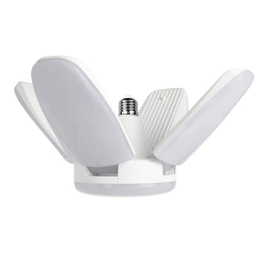 60W E27 E26 LED Bulb 120V Foldable Angle Adjustable Cold White 6500K No Flicker Superbright Lamp for Warehouse Garage Shopping Mall Lighting