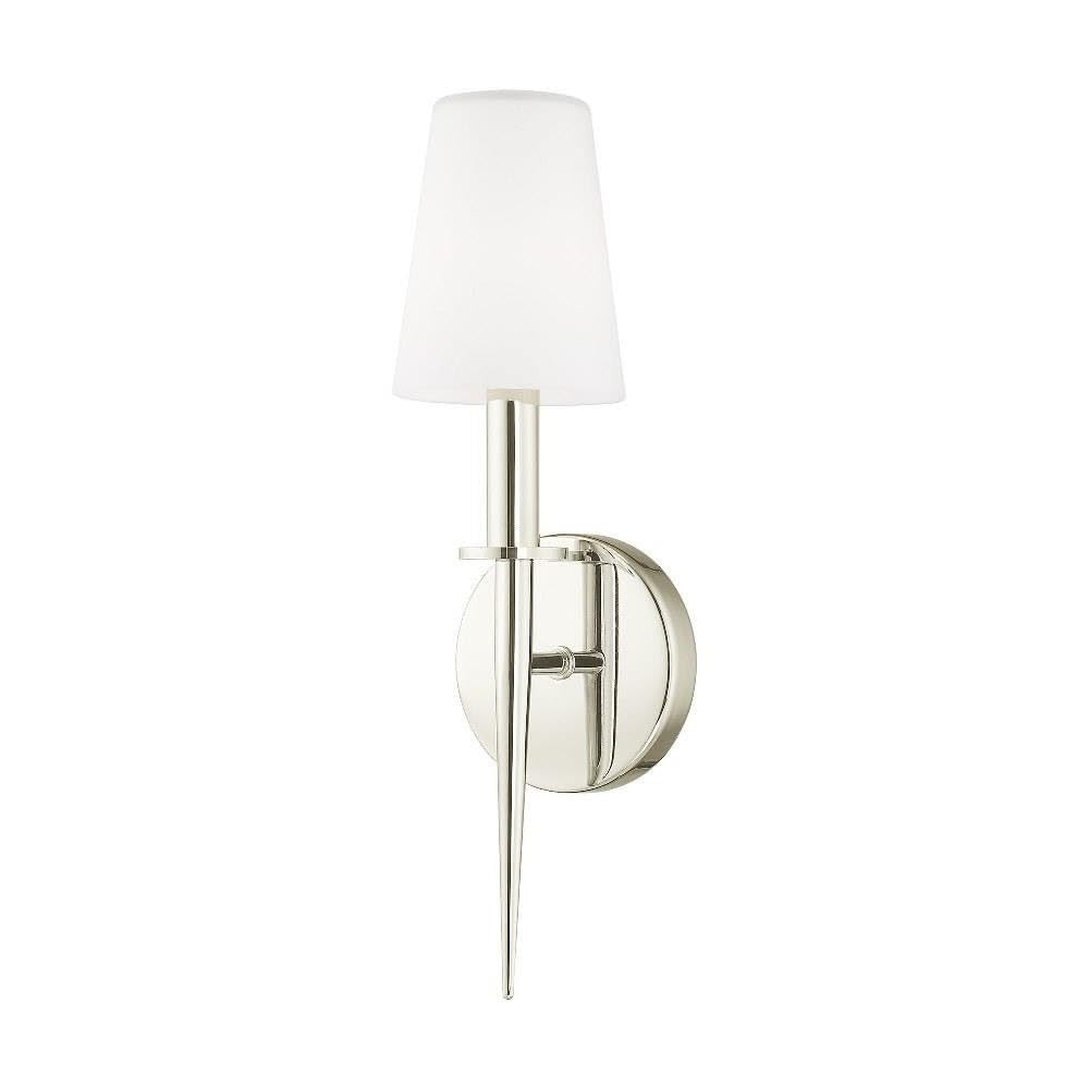Livex Lighting 41692-35 Ada Wall Sconce, Polished Nickel