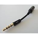 ienza® 3.5mm Male to 3.5mm Female Auxiliary 4-Conductor TRRS Stereo Audio Extension Cable/Jack Extender/Headphone Adapter with Ultra-Slim Housing