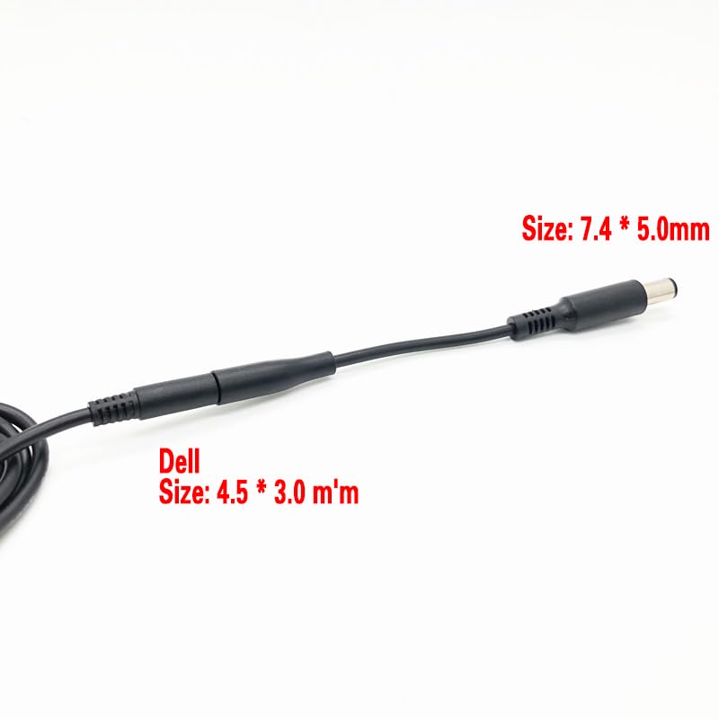 4.5mm to 7.4mm Connector for Laptop Charger Adapter for HP and Dell Charger Tip Converter, for HP Stream Spectre Pavilion Envy Elitebook Split