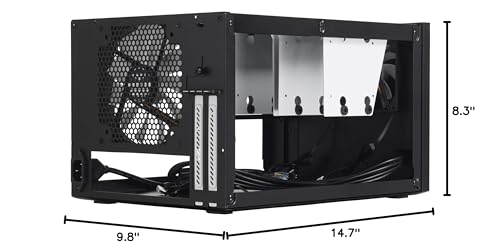 Fractal Design Node 304 - Black - Mini Cube Compact Computer Case - Small Form Factor - Mini ITX - Mitx - High Airflow - Modular Interior - 3X Silent