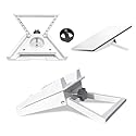 Ablian 3-in-1 Mount for Starlink Mini, Replacement Kickstand with 1/4" Tripod Thread Adapter Supports 110° Flat-Surface Angle,Pipe,Tripod and Clamps