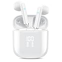 OYIB Wireless Earbuds, Bluetooth 5.3 Headphones with 4-Mics ENC Clear Call, Bluetooth Earbuds Touch Control 25Hour Stereo Sound with LED Power