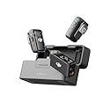 DJI Mic 2 (2 TX + 1 RX + Charging Case), Wireless Lavalier Microphone, Intelligent Noise Cancelling, 32-bit Float Internal Recording, 820 ft.(250m)