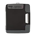 Staples Heavy?Duty Portable Clipboard with Calculator, Black - Multi?Function Clipboard