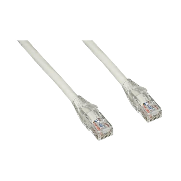 CableWholesale Cat6 UTP Ethernet Cable, Finger Boot, PoE, 15 ft, White