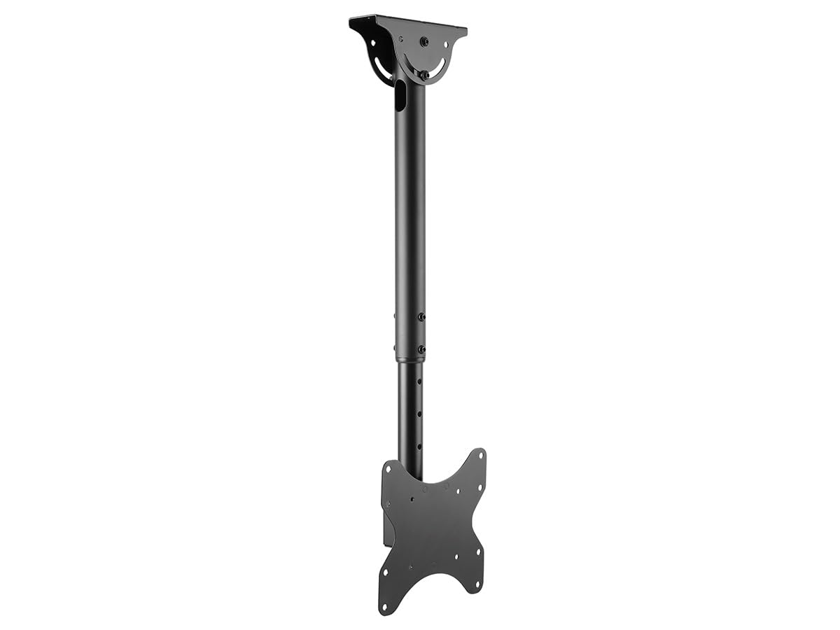 Monoprice Specialty Ceiling Mounted TV Wall Mount Bracket Long Extension Range to 35.8" for 23" to 42" TVs up to 110lbs, Max VESA 200x200, Fits Curved