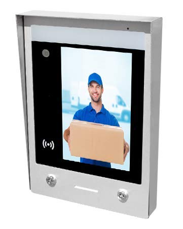 GBF SentryLink Smart Full IP Video Door Station/ Smart Video Intercom System for 8-1000 Units Apartment (Surface Mounted)- 1080P HD camera, Control