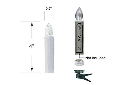 Flameless Taper Candles with Remote Control Set of 10 Led Electric Battery Powered Warm White Flicker Lights Realistic Christmas Candles