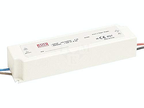 MEAN WELL LPV-100-15 LED Driver Enclosed Switching Power Supply, 15 Volt, 6.7 Amp, 100.5 Watt