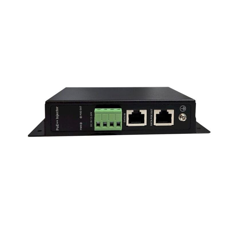 TP-DC-12BT60-10G DC PoE Injector, 10-30VDC in, 54V 60W 10G 802.3bt PoE Out, Din/Wall Mount