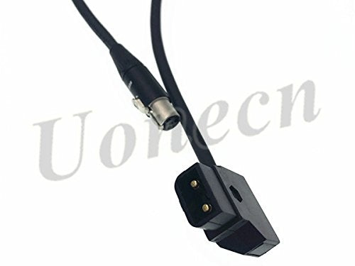 Uonecn D-Tap to Mini XLR 4 pin Female Power Cable for TV Logic Monitor VFM-056W/058W