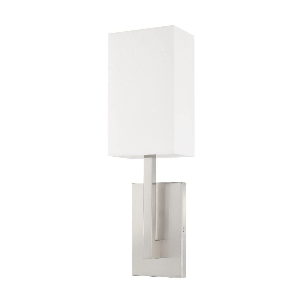 Livex Lighting 42423-07 Transitional One Light Wall Sconce from Hayworth Collection in Bronze/Dark Finish