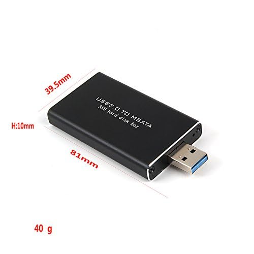 Mustpoint USB 3.0 to mSATA SSD Hard Disk Box Converter Adapter Enclosure External HDD Case